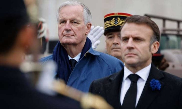 رغم مطالبات المقاطعة.. ماكرون وبارنييه يحضران مباراة فرنسا وإسرائيل